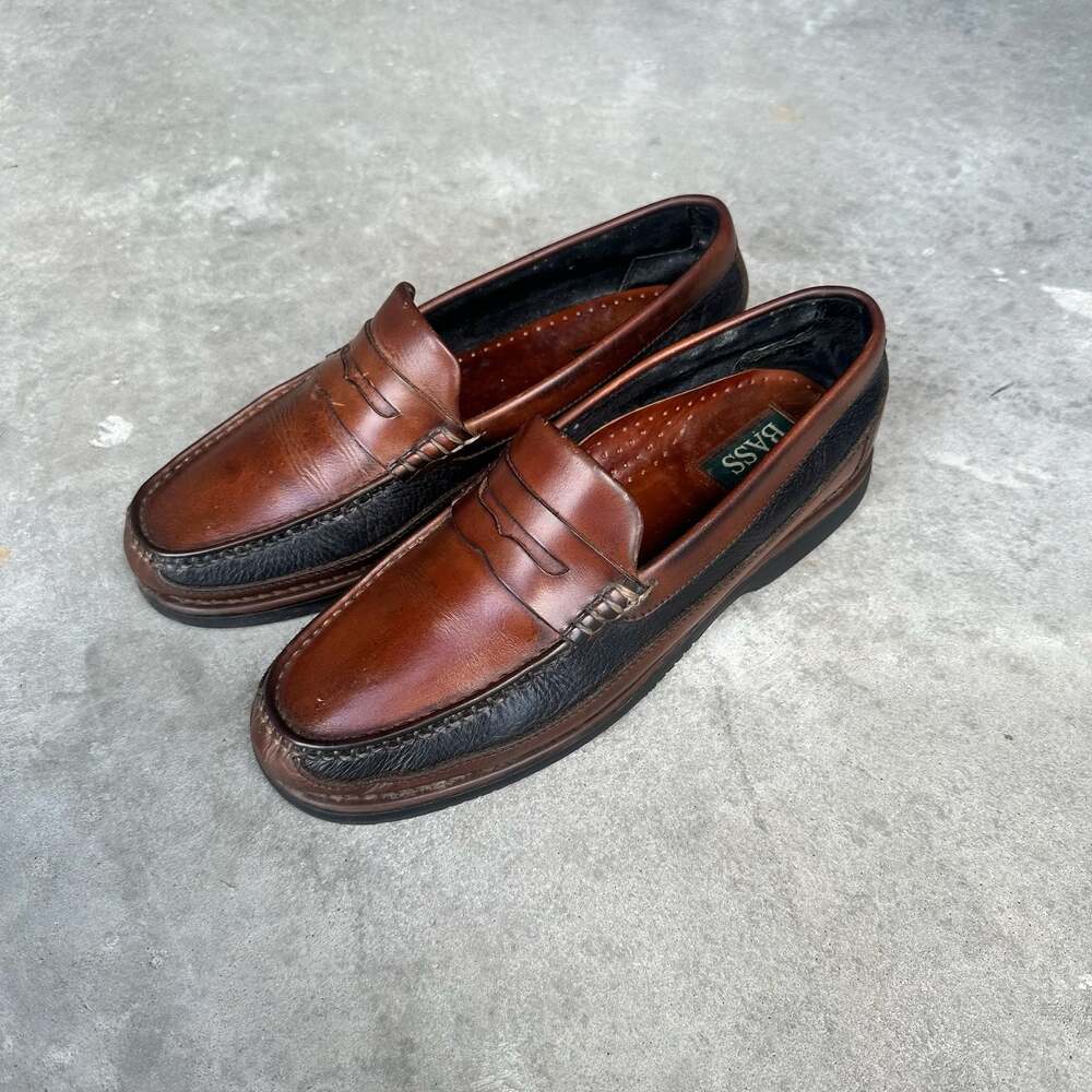 Vintage G.H Bass Concert Two-Tone Penny Loafers - 11M
